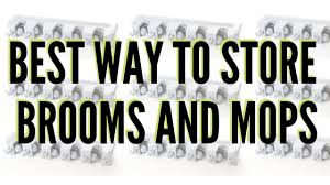 How to store brooms and mops. Premium Broom Holder Organizer Best Way To Store Brooms And Mops Youtube