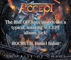 Accept worlds colliding (the rise of chaos 2017). Accept The Rise Of Chaos Sounds Like A Typical Amazing Facebook