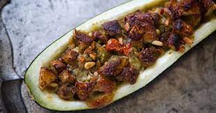 Pesto Stuffed Zucchini Recipe Zucchini Recipes Recipes Simply Recipes