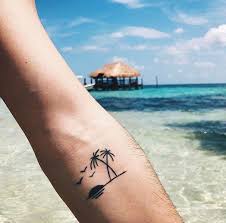 This simple world map tattoo. Travel Beach Tattoo Tiny Tattoo Inc