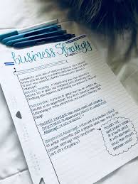 My Business Strategy Notes Business Management Studytips Collegelife Businessstudent Study Notes Study Essentials College Notes