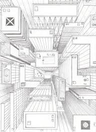 Birds Eye View Cityscape Drawing Directly Overhead Birds Eye View Perspective Drawing Perspective Art Perspective Drawing Perspective Drawing Architecture