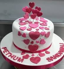 Guests will be on the lookout for what it will look like, so prepare to display something that will surprise everyone. Simple Engagement Cake Done By Me And Hiru Designs Ranjani Kariyawasam Home Made Magical Cakes Padukka ÙÙŠØ³Ø¨ÙˆÙƒ