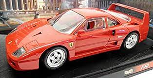 08.17.2015 added m case mainlines cars to hot wheels guide. Amazon Com Hot Wheels 1989 Ferrari F40 Diecast Model Car 1 18 Scale Die Cast Red Toys Games