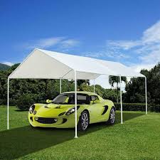 Heavy duty portable garage canopy tent 10 x 20 carport party shelter white steel. Caravan Canopy Tent Heavy Duty 10 X 20 Steel Carport Portable Car Shelter Garage Wish