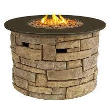 Bond titan gas fire pit; Bond Canyon Ridge 50 000 Btu Round Liquid Propane Gas Fire Pit Table Lowe S Canada Propane Fire Pit Table Fire Pit Furniture Propane Fire Pit