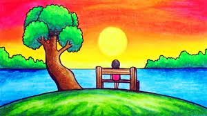 How To Draw Easy Scenery Drawing Beautiful Sunset Scenery Step By Step With Oil Pastels Youtube Once you have purchased, email illustrationsbybrooke@hotmail.com with your image of choice.