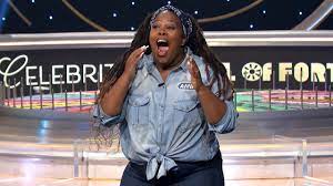 Amber Riley Wins Her Second Bonus Round Of The Night Celebrity Wheel Of Fortune Youtube