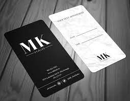A catchy title and design can impress potential clients even without an image to come up. Top 27 Professional Hair Stylist Business Card Tips