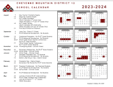 District Calendars | Cheyenne Mountain