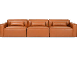 The sofa is available in red, which could be a fun color for this style of couch. Gus Modern Mix Cognac Vegan Leather Sofa Gumksmomx3sovegcog