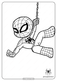 Fun colorful crayons for kids!!: Cute Spiderman Coloring Pages For Kids