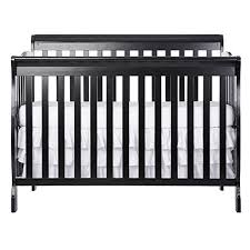 Black Baby Crib With Changing Table Dream On Me Ashton 5 In 1 Convertible Crib Black Baby Cribs Convertible Baby Mattress Cribs