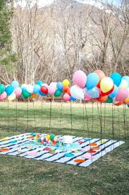 Backyard Balloon Decoration Ideas For Birthday Party At Home 15 Ways To Throw The Best Decorated Picnic Ever Summer Party Decorations Backyard Kids Party Picnic Birthday Party