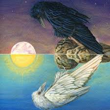 Black And White Raven Images Black And White Raven Pin By Ruithmar With Images Crow Art Raven Art Art