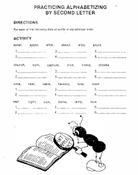 Alphabetizing By Second Letter Lettering Words Books