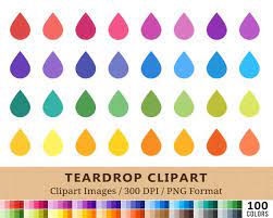 100 Teardrop Clipart Tear Drop Clip Art Hydrate Water Drop Etsy Clip Art Planner Stickers Planner
