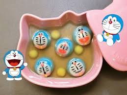 多啦a夢湯圓 朱古力餡 doraemon sweet rice balls chocolate filling youtube rice balls chocolate filling tea cart