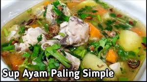 Cara masak sup ayam sangat sedap & mudah! Sup Ayam Simple Guna Kiub Malaysian Street Food Youtube