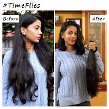 This 60's inspired hair style tutorial is more on the creative side, perhaps for a fashion/catwalk, but can also be worn with a dupatta as an asian bridal hairstyle on an indian/pakistani wedding. Girls Long Hair To Headshave Beautiful Indian Girl Long To Short Haircut Facebook