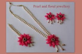 Pearl And Floral Jewellery Making Video Flower Jewellery Floral Jewellery Wedding Flower Jewelry