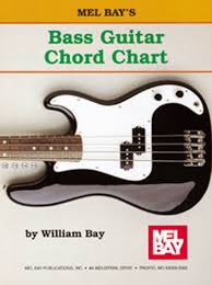 bass guitar chord chart wall chart published by mel bay