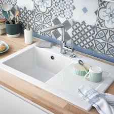 Credence Verre Gatsby Bleu H 45 Cm X Ep 5 Mm X L 60 Cm En 2020 Evier Cuisine Cuisine Blanche Et Bois Et Evier Cuisine Ceramique
