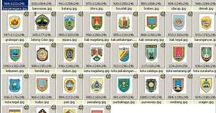 Jawa tengah adalah sebuah provinsi indonesia yang terletak di bagian tengah pulau jawa. Pin Di Lambang 34 Provinsi Di Indonesia