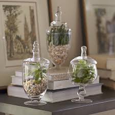 The timeless glass designs complement any bath accessories, so select classic or modern tissue. Pottery Barn Classic Glass Apothecary Jars Decor Look Alikes