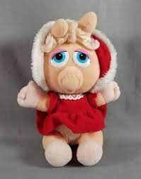Toys Miss Piggy Santa Plushie Sesame Street Playskool Etsy Plush Dolls Toys Plushies
