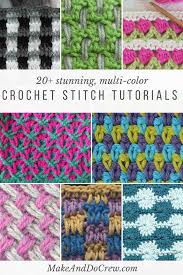 Happy crafting :) happy crafting :) we're protected and monitored by dmca, don't copy any content without our permission and other respected owners. 20 Multi Color Crochet Stitch Tutorials Make Do Crew