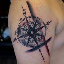 125 Best Compass Tattoos For Men Cool Design Ideas 2021 Compass Tattoo Men Compass Tattoo Compass Tattoo Design