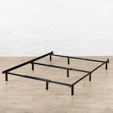 Product title zinus arnav 10 white metal platform bed frame, queen average rating: Zinus Bed Frame Steel Construction 9 Legs Center Bar Adjust Full Queen King Size