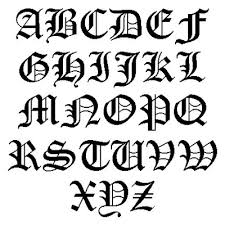 Old English Style Font Tattoo Lettering Styles Tattoo Lettering Fonts Tattoo Fonts