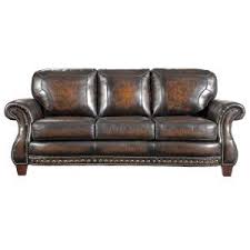 87 Inch Brown Leather Sofa Leather Sofa Broyhill Furniture Brown Leather Sofa