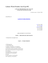 Work permits may only be obtained through accredited schools and cannot be issued by employers or city offices. Https Www Ilo Org Dyn Natlex Docs Electronic 70238 69646 F1802921662 Vut70238 Pdf