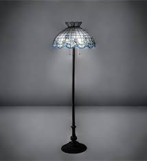 Free ship $150+ for anthroperks members! Tiffany Floral Floor Lamp 110423 For Living Room Corner Lighting