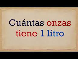 We did not find results for: Cuantas Onzas Tiene 1 Litro Youtube