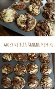 Gooey Nutella Banana Muffins The Hungry Lyoness The Hungry Lyoness Recipe Banana Nutella Muffins Moist Banana Muffins Banana Nutella