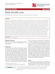 The causative agents of the two outbreaks were found to be distinct, and are now recognized as separate. Pdf Ebola The Killer Virus