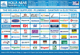 We have never carried copper, pvc, water heaters, tubs, fixtures, etc. Dubai Plumbing Material Suppliers Brands Agents Dealers Uae