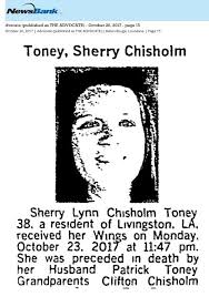 Sherry Lynn Chisholm Toney (1979-2017)
