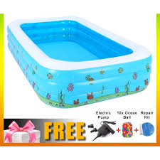Memilih kolam renang plastik untuk anak Ready Stok Kolam Renang Free Eletrik Pump Mini Ball Saiz 180 X 140 X 60cm Shopee Malaysia