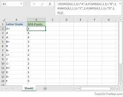 This video presents to you a step by step tutorial. Ms Excel How To Convert A Letter Grade To Gpa Points In Older Versions Of Excel