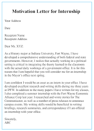 Usually, letters of motivation are required only for applicants to chairing. 4 Free Sample Motivation Letter For Internship Templates