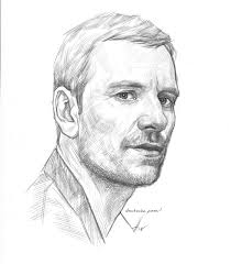 Michael Fassbender Alexander Donchenko On Artstation At Https Www Artstation Com Artwork Rj52m Male Face Drawing Portrait Sketches Portrait Drawing