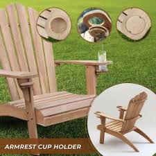 Cynthia Teak Oversized Adirondack Chair With Cup Holder In 2020 Adirondack Chair Adirondack Teak