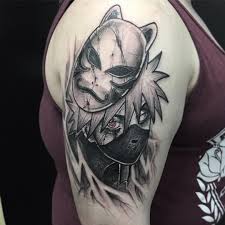 A Imagem Pode Conter Uma Ou Mais Pessoas Naruto Tattoo Anime Tattoos Kakashi Tattoo
