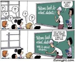 Can you land the punchline or is it mia? Hahahaha Welcome Back To School Students Back To School Funny School Humor School Cartoon