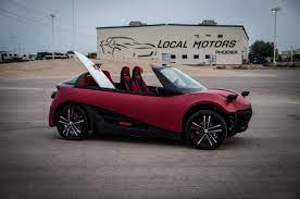 World S First 3d Printed Road Ready Car Lm3d By Local Motors Local Motors Car New Cars